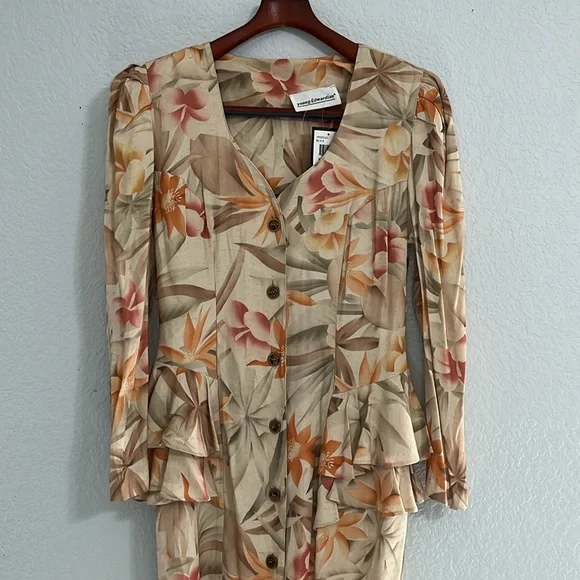 Young Edwardian Vintage 80s Floral Dress